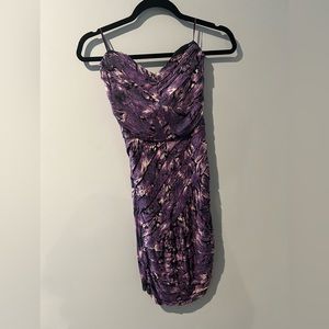 Purple Strapless dress!